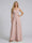 Jumpsuit V-Neck Sleeveless Chiffon Bridesmaid Dresses with Split Side