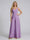 Jumpsuit V-Neck Sleeveless Chiffon Bridesmaid Dresses with Split Side