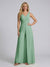 Jumpsuit V-Neck Sleeveless Chiffon Bridesmaid Dresses with Split Side