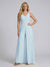 Jumpsuit V-Neck Sleeveless Chiffon Bridesmaid Dresses with Split Side