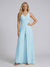 Jumpsuit V-Neck Sleeveless Chiffon Bridesmaid Dresses with Split Side