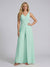 Jumpsuit V-Neck Sleeveless Chiffon Bridesmaid Dresses with Split Side