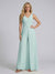Jumpsuit V-Neck Sleeveless Chiffon Bridesmaid Dresses with Split Side