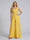 Jumpsuit V-Neck Sleeveless Chiffon Bridesmaid Dresses with Split Side