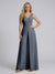 Jumpsuit V-Neck Sleeveless Chiffon Bridesmaid Dresses with Split Side