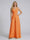 Jumpsuit V-Neck Sleeveless Chiffon Bridesmaid Dresses with Split Side