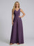 Jumpsuit V-Neck Sleeveless Chiffon Bridesmaid Dresses with Split Side