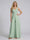 Jumpsuit V-Neck Sleeveless Chiffon Bridesmaid Dresses with Split Side