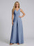 Jumpsuit V-Neck Sleeveless Chiffon Bridesmaid Dresses with Split Side
