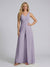 Jumpsuit V-Neck Sleeveless Chiffon Bridesmaid Dresses with Split Side