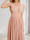 A-Line/Princess V-Neck Sleeveless Chiffon Bridesmaid Dresses with Ruffles