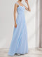 A-Line/Princess Sweetheart Sleeveless Chiffon Bridesmaid Dresses With Lace
