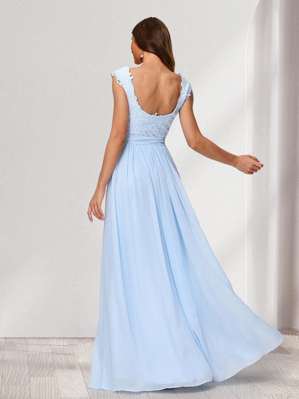 A-Line/Princess Sweetheart Sleeveless Bridesmaid Dresses With Lace & Applique