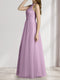 A-Line/Princess Scoop Sleeveless Floor-Length Bridesmaid Dresses With Lace & Applique