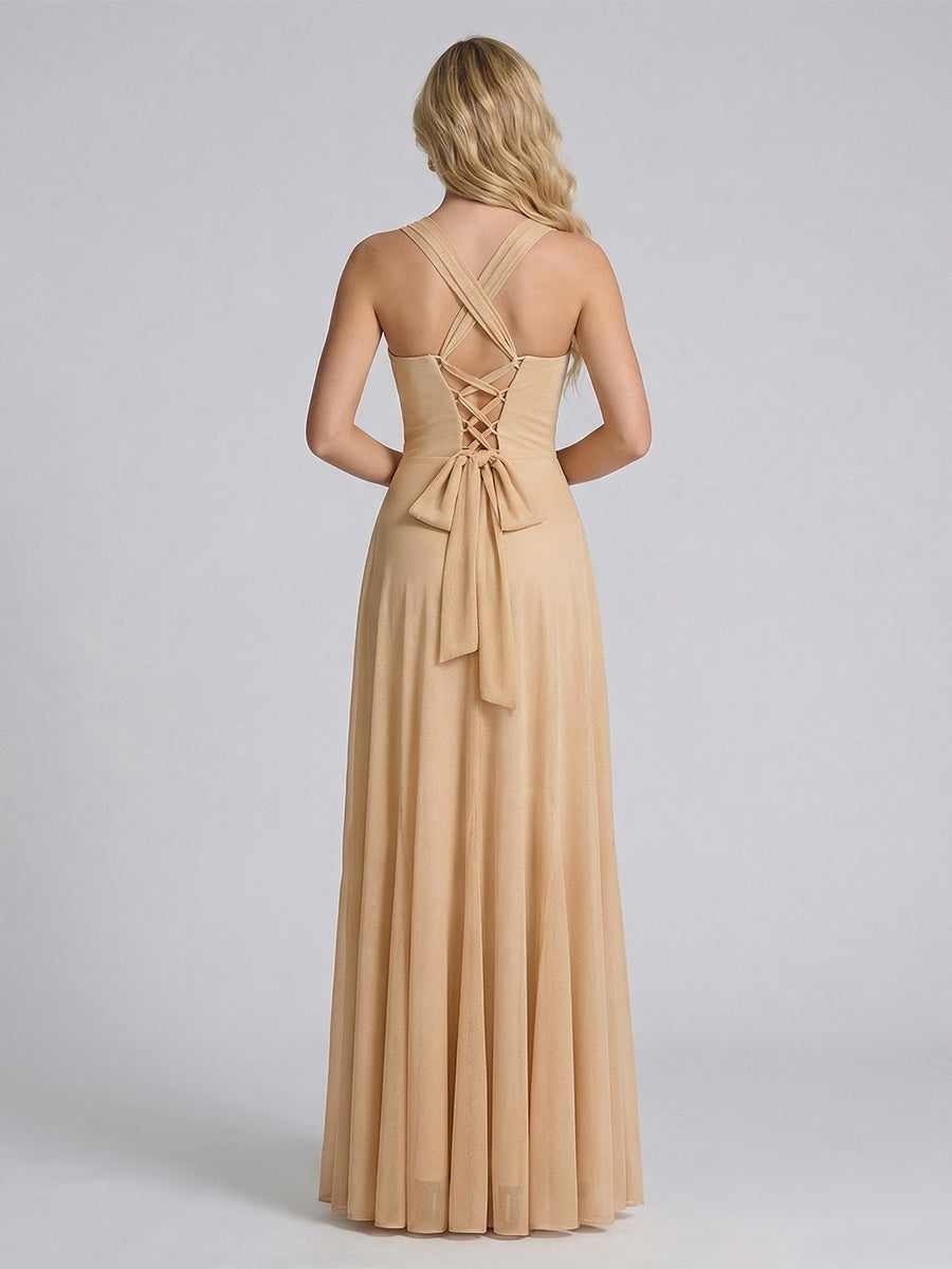 Sheath/Column Sweetheart Sleeveless Chiffon Bridesmaid Dresses with Ruched