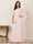 A-Line/Princess Scoop Half Sleeves Floor-Length Mother of the Bride Dresses with Ruched & Split Side