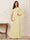 A-Line/Princess Scoop Half Sleeves Floor-Length Mother of the Bride Dresses with Ruched & Split Side