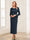 Sheath/Column Scoop Long Sleeves Ankle-Length Mother of the Bride Dresses with Belt