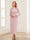 Sheath/Column Scoop Long Sleeves Ankle-Length Mother of the Bride Dresses with Belt
