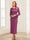 Sheath/Column Scoop Long Sleeves Ankle-Length Mother of the Bride Dresses with Belt