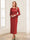 Sheath/Column Scoop Long Sleeves Ankle-Length Mother of the Bride Dresses with Belt