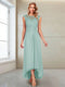 A-Line/Princess Scoop Sleeveless Ankle-Length Mother of the Bride Dresses with Lace & Applique