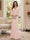 Sheath/Column V-Neck Long Sleeves Floor-Length Mother of the Bride Dresses with Lace & Applique