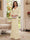 Sheath/Column V-Neck Long Sleeves Floor-Length Mother of the Bride Dresses with Lace & Applique