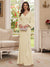 Sheath/Column V-Neck Long Sleeves Floor-Length Mother of the Bride Dresses with Lace & Applique