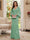 Sheath/Column V-Neck Long Sleeves Floor-Length Mother of the Bride Dresses with Lace & Applique