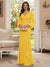 Sheath/Column V-Neck Long Sleeves Floor-Length Mother of the Bride Dresses with Lace & Applique