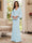 Sheath/Column V-Neck Long Sleeves Floor-Length Mother of the Bride Dresses with Lace & Applique