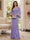 Sheath/Column V-Neck Long Sleeves Floor-Length Mother of the Bride Dresses with Lace & Applique