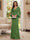 Sheath/Column V-Neck Long Sleeves Floor-Length Mother of the Bride Dresses with Lace & Applique