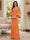 Sheath/Column V-Neck Long Sleeves Floor-Length Mother of the Bride Dresses with Lace & Applique