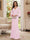 Sheath/Column V-Neck Long Sleeves Floor-Length Mother of the Bride Dresses with Lace & Applique