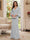 Sheath/Column V-Neck Long Sleeves Floor-Length Mother of the Bride Dresses with Lace & Applique