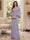 Sheath/Column V-Neck Long Sleeves Floor-Length Mother of the Bride Dresses with Lace & Applique