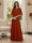A-Line/Princess Scoop Half Sleeves Floor-Length Mother of the Bride Dresses with Beading