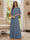 A-Line/Princess Scoop Half Sleeves Floor-Length Mother of the Bride Dresses with Beading