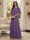 A-Line/Princess Scoop Half Sleeves Floor-Length Mother of the Bride Dresses with Beading