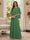 A-Line/Princess Scoop Half Sleeves Floor-Length Mother of the Bride Dresses with Beading