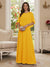 A-Line/Princess Scoop Half Sleeves Floor-Length Mother of the Bride Dresses with Beading