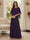 A-Line/Princess Scoop Half Sleeves Floor-Length Mother of the Bride Dresses with Beading