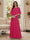 A-Line/Princess Scoop Half Sleeves Floor-Length Mother of the Bride Dresses with Beading