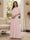 A-Line/Princess Scoop Half Sleeves Floor-Length Mother of the Bride Dresses with Beading