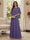 A-Line/Princess Scoop Half Sleeves Floor-Length Mother of the Bride Dresses with Beading