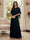 A-Line/Princess Scoop Half Sleeves Floor-Length Mother of the Bride Dresses with Beading
