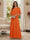 A-Line/Princess Scoop Half Sleeves Floor-Length Mother of the Bride Dresses with Beading