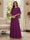 A-Line/Princess Scoop Half Sleeves Floor-Length Mother of the Bride Dresses with Beading